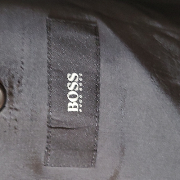 HUGO BOSS Charcoal with Black Stripes Squares 1 of Best Designer - Picture 4 of 7